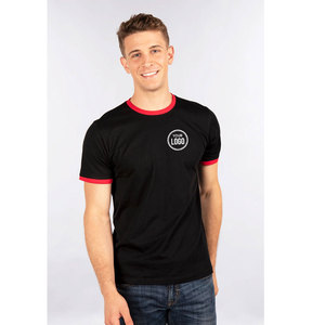 Ringer Shirt Classic Unisex Fit Loose Mid Weight 100% Algodón Retro Bandas de contraste Antiarrugas Pre-encogido Comodidad - Product Image 6