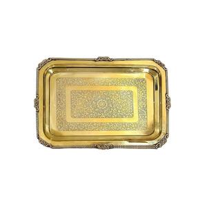 Plateau de service rectangulaire en laiton - Artisanat exquis pour un service élégant - Product Image 4