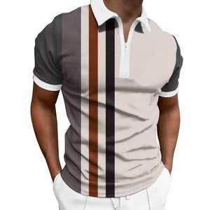 Chemise pour homme à manches courtes, coupe ajustée, anti-froissement, 100% coton, tissu tricoté, imprimé par transfert thermique, poche, motif uni, conception OEM - Product Image 1