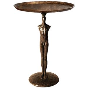 Table d'appoint ronde de luxe en métal, design antique, qualité supérieure, taille personnalisée, en aluminium et laiton - Product Image 3
