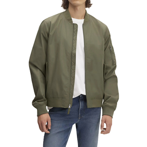 Wholesale <b>Men's</b> Professional Winter <b>Green</b> Bomber Jacket with Custom Logo <b>Top</b> New Design Stand Collar Jacket for <b>Men</b> - Product Image 1