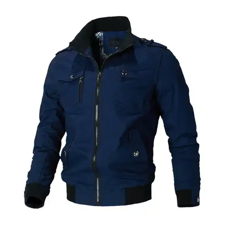 Wholesale Best Quality Stand Collar Mid Length Full Sleeve Zipper Up Autumn Winter Warm Casual Outwear