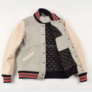 Streetwear Varsity <b>Jackets</b> Unisex Letterman Coat, Casual Trendy Outerwear - Product Image 1