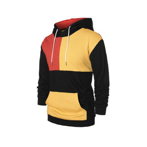 Haute qualité solide couleur personnalisée à manches longues sweats à capuche hommes surdimensionné confortable deux tons marque privée à capuche pour adultes - Product Image 6