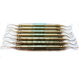 Juego de 7 piezas de Cirugía Dental de buena venta, Instrumentos dentales de acero inoxidable, curetas Gracey de SUAVE SURGICAL INSTRUMENTS - Product Image 1