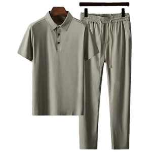 Tenues de plage pour les vacances Tenue courte d'été Survêtement pour hommes Ensemble de t-shirts polo 2 pièces pour hommes par OSTROWEARS ENTERPRISES - Product Image 2