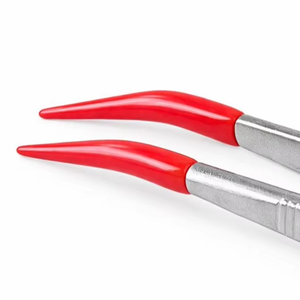 Premium Stainless Steel Surgical Tweezers with Silicone Tips | Non-Slip Precision Forceps - Product Image 4