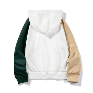 Haute qualité personnalisé hommes lourd polaire pull à capuche décontracté hiver sweats couleur bloc impression à la mode couleur impression - Product Image 2