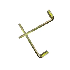 Buon prezzo in acciaio inox chiave a brugola Set chiave esagonale facile da usare in zinco giallo placcato chiavi chiave L stile con buon prezzo