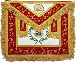 Badges maçonniques de l'arche royale de luxe brodés à la main de qualité supérieure avec aimant (tissu synthétique) lavables en machine - Product Image 6