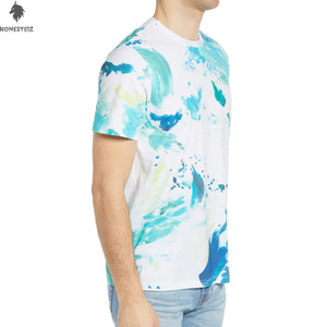 Camiseta personalizada Ringler para hombre de alta calidad 100% algodón tamaño súper grande DTG estampado Streetwear Formal Ringer hombro diseño - Product Image 4