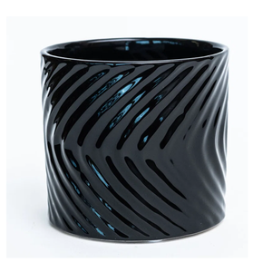 Pot de fleurs moderne en céramique légère et émaillée, fabriqué au Vietnam par UNI EXIM, avec un magnifique design floral pour la maison et le jardin - Product Image 1