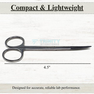 กรรไกรตัดไอริสแบบโค้ง ผลิตอย่างมืออาชีพ ปลายโค้งละเอียด จับถนัดมือ - Product Image 3