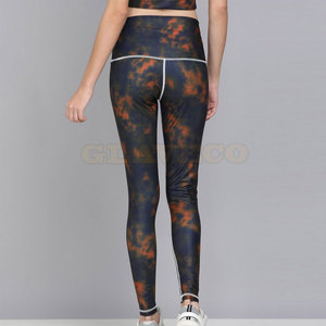 Legging femme de haute qualité avec taille élastique impression par sublimation vêtements de yoga motif solide taille adulte Legging - Product Image 2