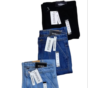 Pantalones vaqueros informales de cintura media para mujer, a cuadros, lavados, transpirables, de talla grande, de pierna ancha, holgados, con patrón 3D, de longitud completa - Product Image 6