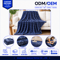 Plaid de luxe doux et moelleux en flanelle texturée gaufrée, couverture chaude et confortable pour lit, canapé et maison
