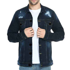 Factory Made Winter Wear Ripped <b>Jeans</b> Winter Jacket New Arrival Street Style Denim Jackets <b>for</b> <b>Men</b> - Product Image 1