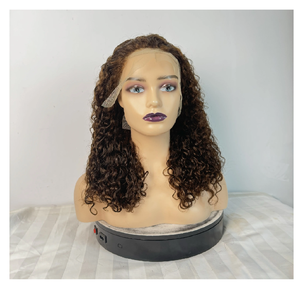 Meilleur produit original Vente en gros Perruques dentelle frontale HD Cheveux vierges humains les plus chers de marque privée Deep Wave Kinky French Curl - Product Image 2