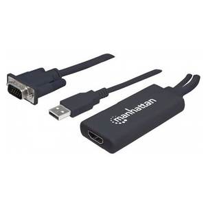 Convertidor de Video VGA y USB a HDMI Negro 152426 para Divisores y Convertidores - Product Image 1