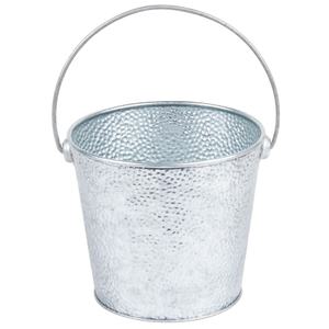 Galvanized <b>Steel</b> <b>Wine</b> <b>Cooler</b> and Champagne Bucket with Wooden Handle for Party Occasions - Product Image 2