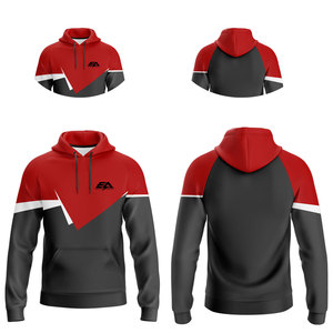 Haute qualité 100% polyester Sublimation pull à capuche fabriqué vêtements de sport impression numérique brodé pantalons de survêtement bouffée - Product Image 4