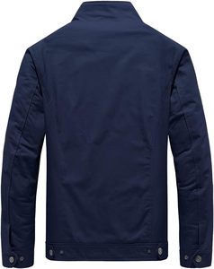 Vente en gros de vestes en toile pour hommes Vestes en coton de haute qualité pour la saison d'hiver Nouveau design de vestes en toile en coton à fermeture éclair pour hommes - Product Image 2