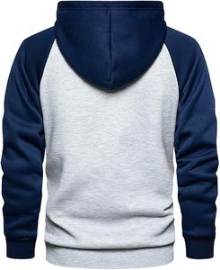Gran oferta 100% algodón personalizado impreso hombres cuello térmico con capucha temporada de invierno patrón sólido Casual sublimación sudaderas con capucha para - Product Image 2