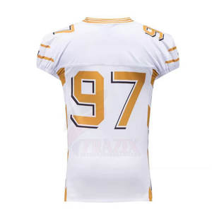 Camiseta de Fútbol Americano Personalizada, Transpirable, 100% Poliéster, Manga Corta, Tallas Grandes, Estilo Único para Equipos Nacionales - Product Image 2