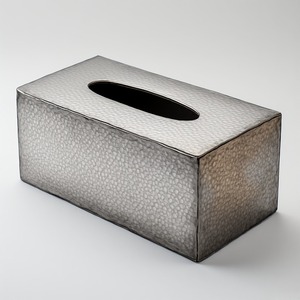 Caja de pañuelos metálica multifuncional de estilo moderno y sencillo con construcción duradera y detalles refinados y suaves. - Product Image 1
