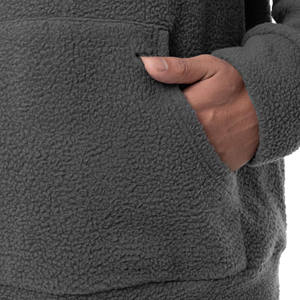 Sudadera con capucha térmica de algodón 100% de talla grande para hombre, de peso pesado Sudadera con capucha, diseño básico de mezcla de algodón, logotipo personalizable - Product Image 4