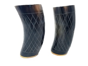 แก้วฮอร์นธรรมชาติสำหรับดื่มเบียร์ไวน์ปาร์ตี้แต่งงานแก้วน้ำดื่มสุดหรูบาร์และผับ - Product Image 2