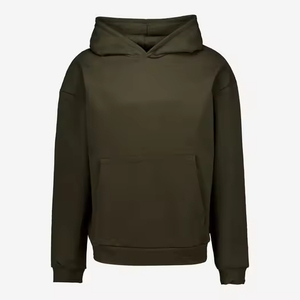 Sweat à capuche pour homme, doublure polaire, tricot uni, coupe classique, épaules tombantes, hiver, haute qualité, grammage lourd, 100% coton, séchage rapide - Product Image 3