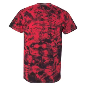 T-shirt graphique tie-dye pour homme en coton, col rond, manches courtes, décontracté, doux, respirant, confortable, coupe classique, personnalisable - Product Image 2