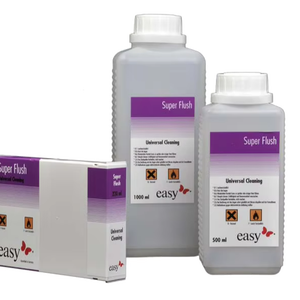 Limpiador solvente Super Flush en botella de 1 litro para impresoras - Product Image 1