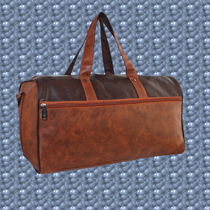 Bolsa de deporte de viaje grande de lona impermeable personalizada para hombre, bolsa de cuero para ropa de fin de semana de viaje - Product Image 6