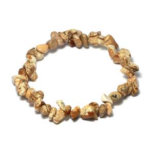 Pulsera de Chips de jaspe con imagen Natural para mujeres y hombres, pulsera de piedra de cristal curativo, estabilidad de puesta a tierra, joyería espiritual - Product Image 1