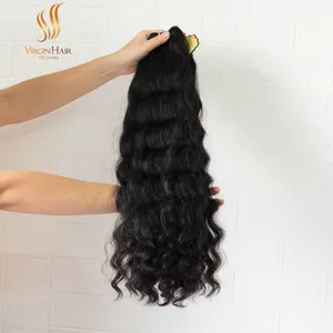 Wholesale Price Water Wavy Bundle Hair Extensions Vietnamese Raw Hair Customize Order