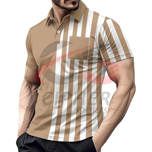 Nueva llegada de los hombres de alta calidad suave cómodo de talla grande para Polo Camisetas De Color sólido transpirable tejido de punto logotipo personalizado - Product Image 5