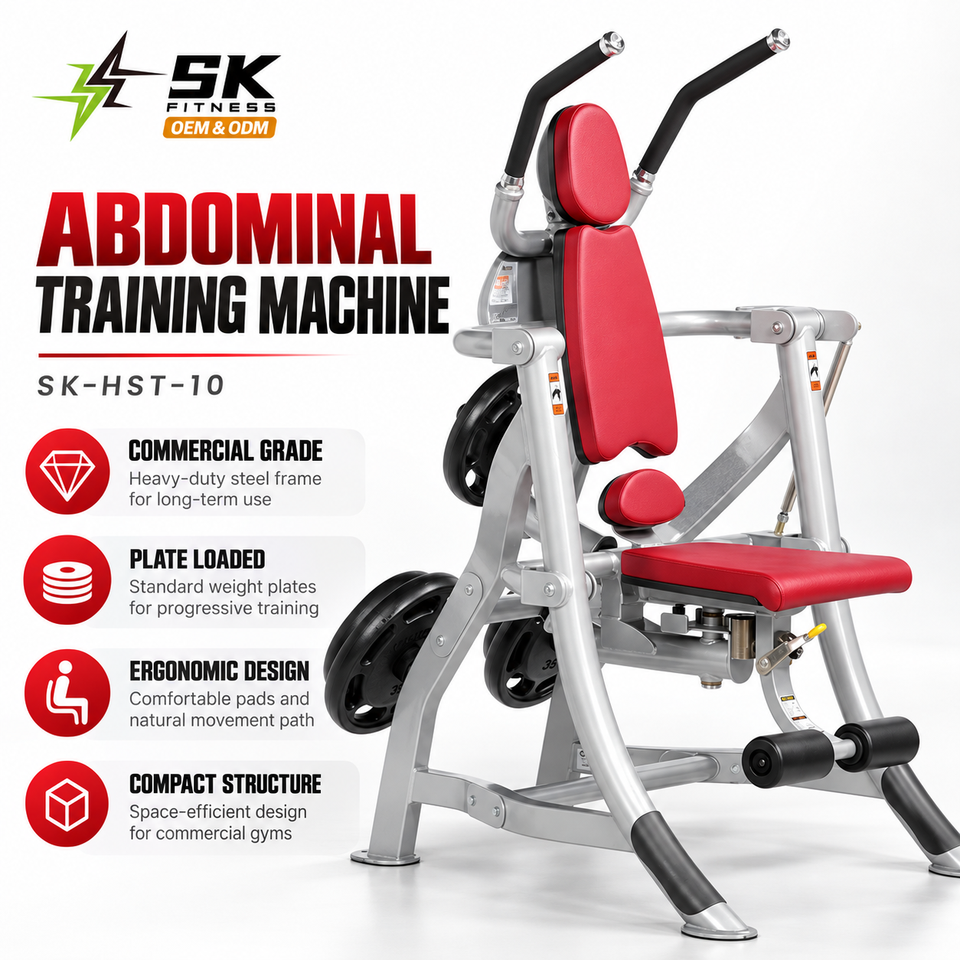 SK-HST-10 Wholesale Seated Ab Crunch Machine for Commercial Gym ...