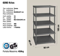 Étagères de garage en plastique PP résistant aux intempéries, 5 couches, faciles à installer, noires, capacité de 450 kg, design multifonction détachable, outils