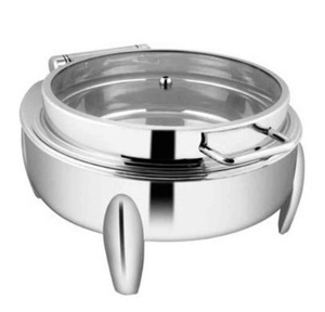 Article le plus vendu en 2025, plat chauffant rond en acier inoxydable 7L, idéal pour la restauration et les grands rassemblements, plat chauffant rond en acier 7L - Product Image 1