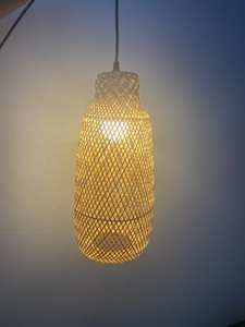 Japanese & <b>Chinese</b> Style Traditional Decorative Bamboo Rattan Lampshade Handicraft Woven for Home Minimalist Design Custom Size - Product Image 2