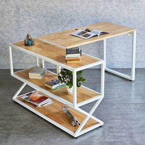 Contemporary L-Shaped Corner Desk and Chair Combo CB68201 for Home <b>Office</b> or Bedroom Writing <b>Computer</b> Table - Product Image 6