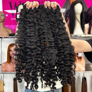 Vente en gros de cheveux humains vierges vietnamiens Genius Weft 100% cheveux bouclés birmans naturels non transformés vendeurs crus - Product Image 6