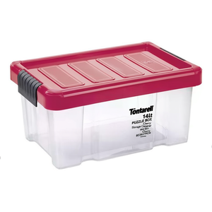 Tontarelli 14Lt PUZZLE BOX Cherry Storage Container and <b>Bin</b> Cherry 8035637ACH - Product Image 2