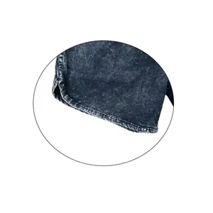 <b>Men's</b> <b>Vintage</b> Washed 100% Cotton Windproof Jogger <b>Shorts</b> Wholesale Custom Acid Wash Raw Edges French Terry Solid Pattern - Product Image 4