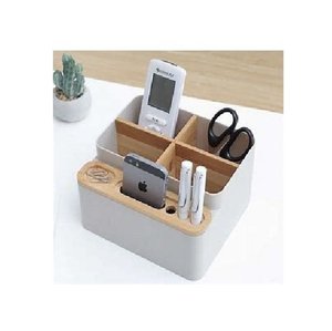 Artisan bureau en bois stylo support organisateur fait à la main Multi fente stockage élégant pour bureau maison étude parfait pour la papeterie - Product Image 2