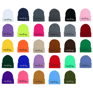 Beanie Fabricante Personalizado Venta al por mayor Alambre de púas Bordado Rock Hip Hop Knit Sports Running Beanie - Product Image 5