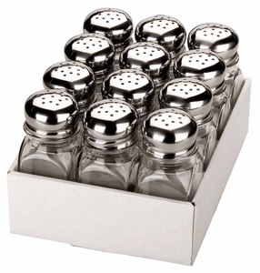 Glass and 18% stainless steel <b>salt</b> <b>shaker</b>, 75 ml. (Ibili 755100) - Product Image 2