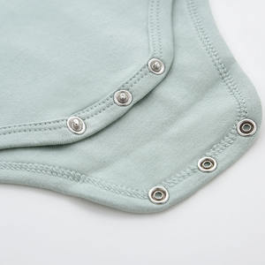 Fabricant de grenouillères avec logo personnalisé et impression pour bébé vente en gros de barboteuses 100% coton à manches courtes unisexes bon marché pour bébé - Product Image 5